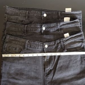 Shein BASICS 3 Pair High Waisted Skinny Jeans 3xl Black